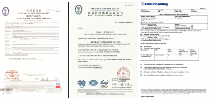 พ่วงอุตสาหกรรม 12 Strand UHMWPE เชือก Paraglider Winch 2.5mm 1000m 9