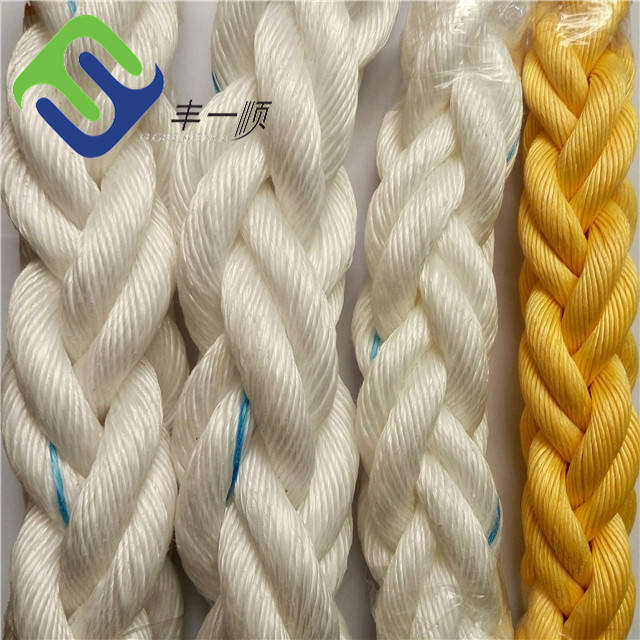 การลากจูง 8 Strand PP เชือกลอย Mooring Polypropylene Monofilament Rope 1