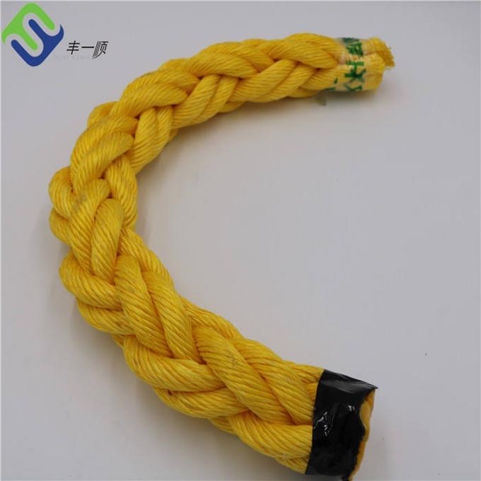 Heavy Duty 48 มม. 56 มม. 60 มม. 64 มม. 72 มม. 8 Strand PP PET ผสมโพรพิลีนโพลีเอสเตอร์ผสมเรือ Mooring Rope 3