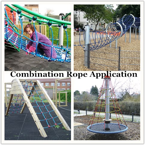 สายสนามเด็กเล่นกลางแจ้งผสม PET หรือ PP ขนาด 16 มม. 13