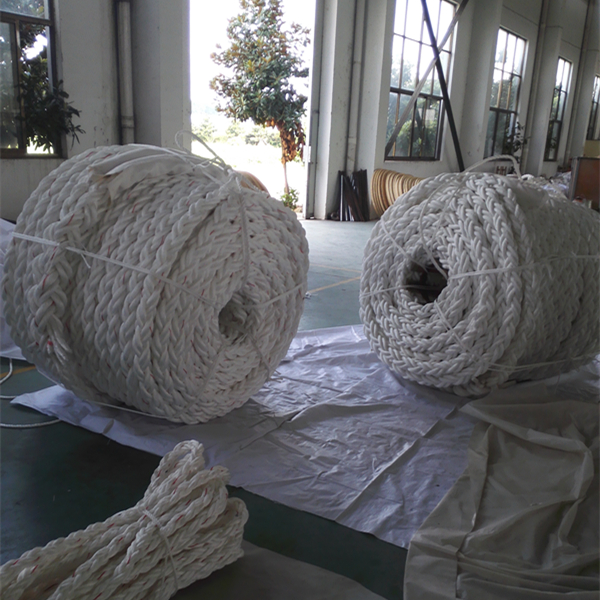 สายพับขาวความแข็งแรงสูง PP โพลีโปรไพลีน 8 สาย 64 มม สําหรับสายเรือ 3