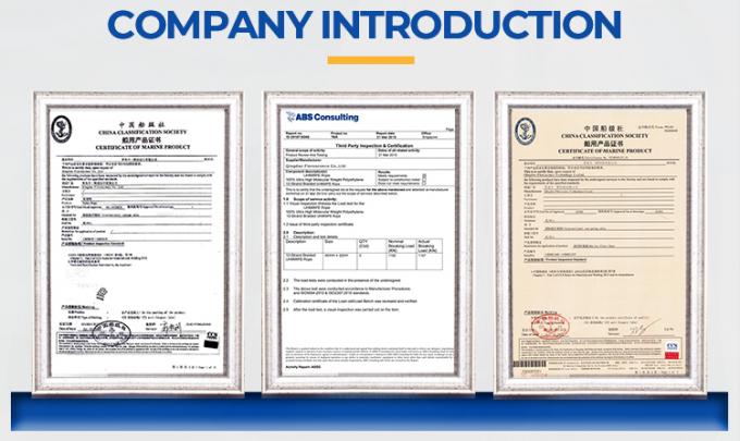 ขาว 53 มม 8 สายพอลิเอสเตอร์ เรือ Hawser วางเส้นใยลาก ท่าเรือ สายแข็งแรงสําหรับการใช้ในทะเล 11