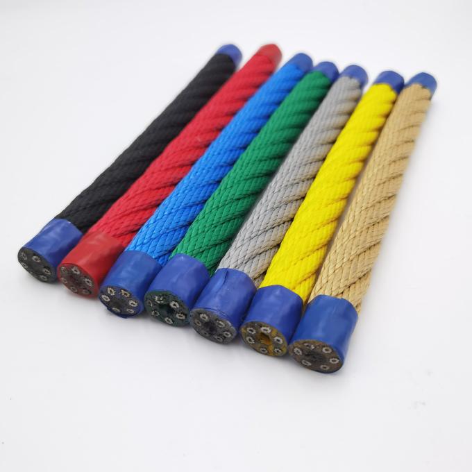 เด็กผูกคลายเครือข่ายการปีนผสมเชือก พีระมิด สนามเด็กเล่นในกลางแจ้ง 0