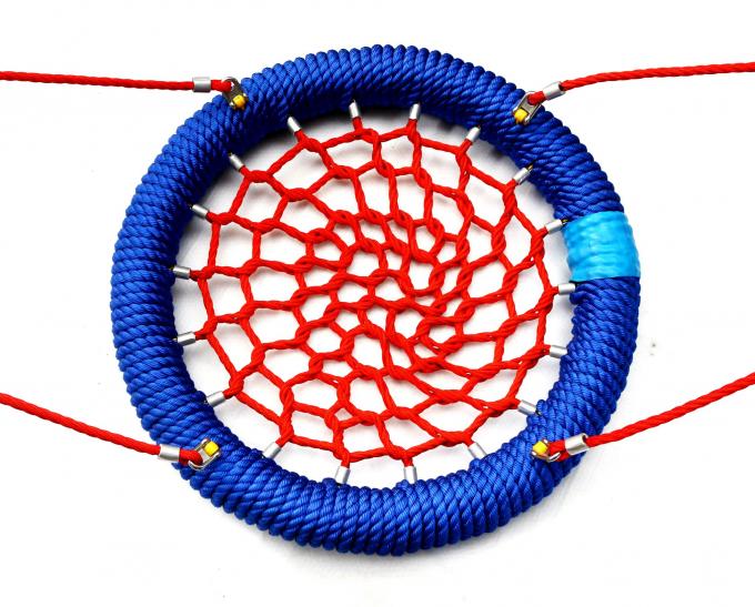 เด็กผูกคลายเครือข่ายการปีนผสมเชือก พีระมิด สนามเด็กเล่นในกลางแจ้ง 3