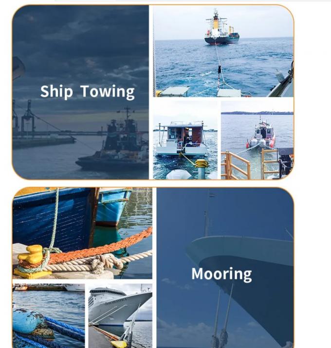 100% ความแข็งแรงสูง ยูวีทนทาน 40 มม 8 12 สาย Dacron โพลีเอสเตอร์ Multifilament สายเรือนเรือ 5