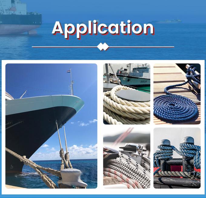 เชือกจอดเรือไนลอนถักสองเส้นสำหรับลากจูงและเทียบเรือ 6