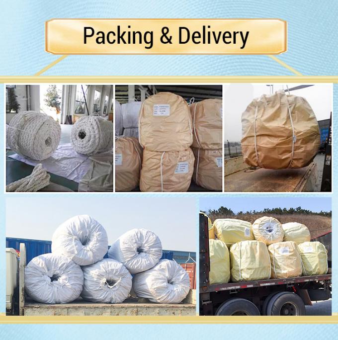 ความแข็งแกร่งสูง 12 สายผสม UHMWPE สายใยสังเคราะห์สาย 48 มม กว้างสําหรับเรือเรือลาก ท่าเรือ 7