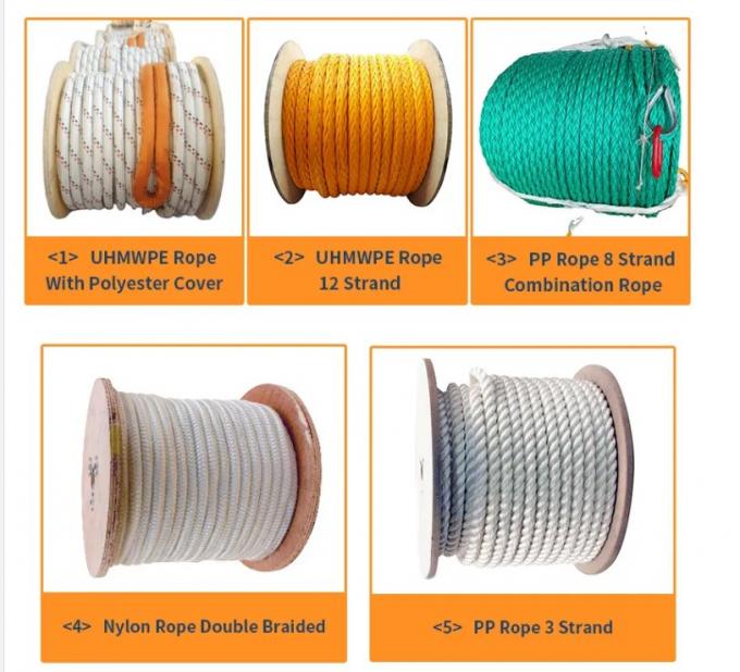 100% ความแข็งแรงสูง ยูวีทนทาน 40 มม 8 12 สาย Dacron โพลีเอสเตอร์ Multifilament สายเรือนเรือ 6