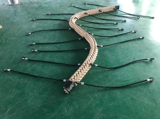 สะพานเชือกโพลีเอสเตอร์สีแซนดี้ 12 เส้น 150mmx4200mm