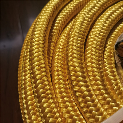 สีเหลือง สาย 10mmx200m UHMWPE สายผสมคู่