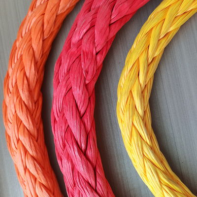ภาระหนัก 44mm 96mm 100% 12 สาย Uhmwpe สายใยสังเคราะห์