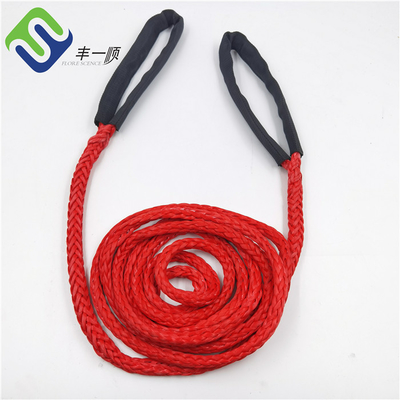 Spliced ​​16mm 12 Strand UHMWPE เชือก Marine HMPE ลากจูงเรือลากจูง