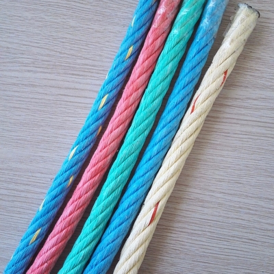 6 Strand รวมเชือก 16 มม. PP รวมลวดสลิงสำหรับตกปลา