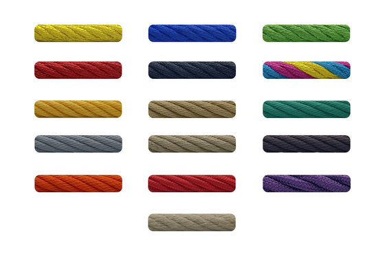 4 หรือ 6 Strand Twisted Polyester Steel Wire Core รวมเชือกสำหรับ Hammock Swing
