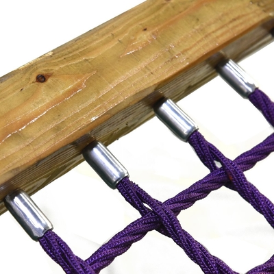 Outdoor Tree Swing 4 Strand โพลีเอสเตอร์ผสมเชือกเปลญวน 1.5 * 0.8m
