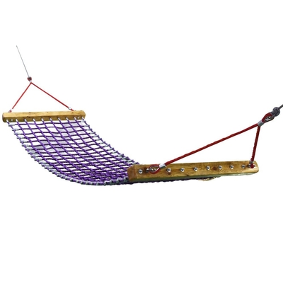 Outdoor Tree Swing 4 Strand โพลีเอสเตอร์ผสมเชือกเปลญวน 1.5 * 0.8m
