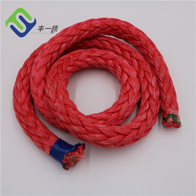 เชือกลากจูง UHMWPE แรงสูง 12 เส้นสำหรับจอดเรือและกว้านในทะเล
