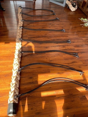 สะพานเชือกโพลีเอสเตอร์สีแซนดี้ 12 เส้น 150mmx4200mm