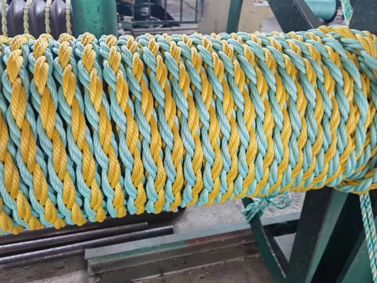 8 Strand PP Combination Rope สำหรับงานรักษาความปลอดภัยที่จอดเรือลากอวน
