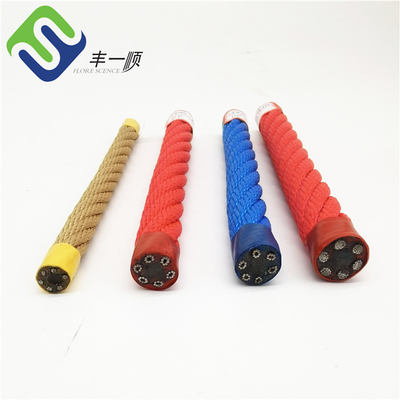 สนามเด็กเล่นกลางแจ้ง 6x8 FC โพลีเอสเตอร์ผสมสายไหม 12mm/16mm/18mm ขายร้อน