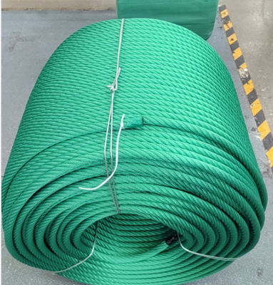 6x8 FC PP Multifilament / Polyester การผสมผสานเชือกสายสําหรับเชือกปีนสนามเด็กเล่น