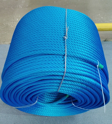 6x8 FC PP Multifilament / Polyester การผสมผสานเชือกสายสําหรับเชือกปีนสนามเด็กเล่น