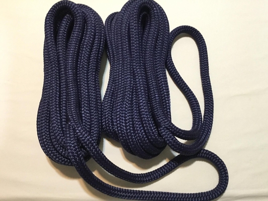 1/2 ′′ X 15 ′′ Dock Lines Marine Double Braided Nylon Dock Line กับ 12 ′′ ตา