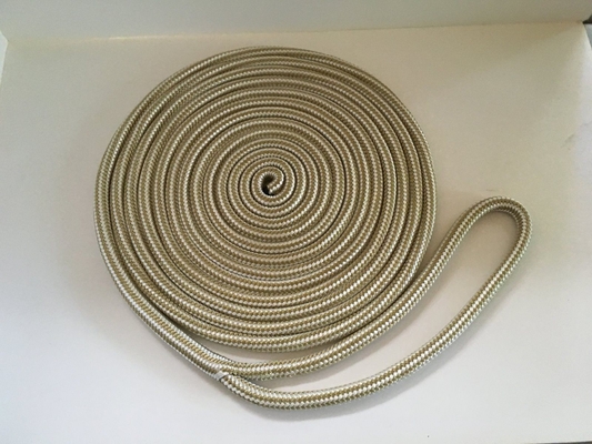 1/2 ′′ X 15 ′′ Dock Lines Marine Double Braided Nylon Dock Line กับ 12 ′′ ตา