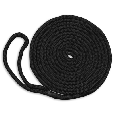 1/2 ′′ X 15 ′′ Dock Lines Marine Double Braided Nylon Dock Line กับ 12 ′′ ตา