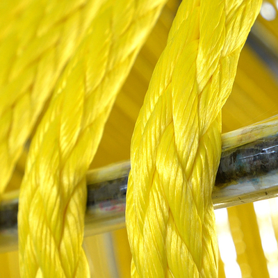 สายเรือ UHMWPE สีแข็งแรงสูง สับซ้อน 12 สายสังเคราะห์