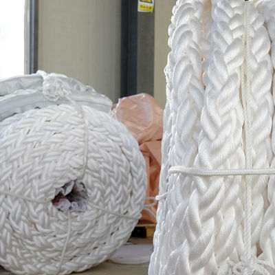 เชือกโพลีเอสเตอร์ถักเปีย 8 เส้นแบบหลายเส้นใย Dacron ความเหนียวสูง 220 เมตร สำหรับการผูกเรือ