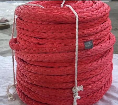 ความยืดหยุ่นสูง 12 สายผสม Uhmwpe สายติดเรือ สายลาก