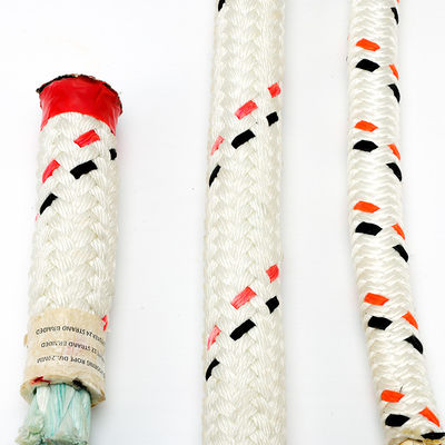 เชือกผูกเรือ UHMWPE สำหรับเรือเดินทะเล ขนาด 64 มม. แบบถักสองชั้น หุ้มด้วยโพลีเอสเตอร์