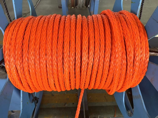 100% สาย Uhmwpe สาย 12 มม 12 สายผสมความแข็งแกร่งสูง สายลาก