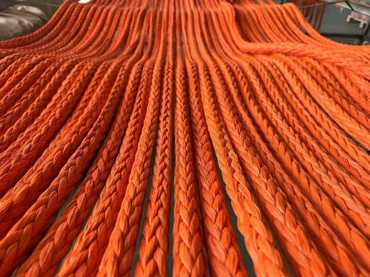 100% สาย Uhmwpe สาย 12 มม 12 สายผสมความแข็งแกร่งสูง สายลาก