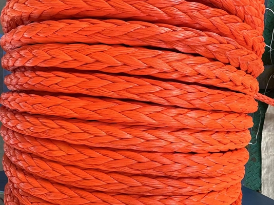 100% สาย Uhmwpe สาย 12 มม 12 สายผสมความแข็งแกร่งสูง สายลาก