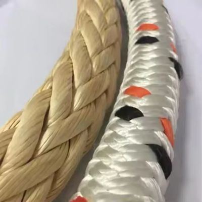 เชือก UHMWPE ถักเปียคู่ 32 มม. เชือกลากจูงสำหรับเรือ