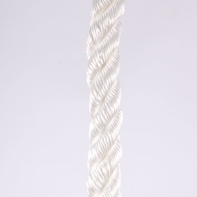 High Strength White Black Polyamide Nylon Rope 3 StrandsTwisted 14mm