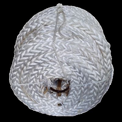 8 Strand Braided Polyester Mooring Rope Used For Ship Hawser Polyester With Coil Packing