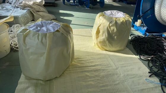 เชือกจอดเรือ UHMWPE 12 เส้น สีน้ำเงิน ทนทานต่อรังสียูวี ขนาด 22 มม. x 220 ม. พร้อมใบรับรอง DNV