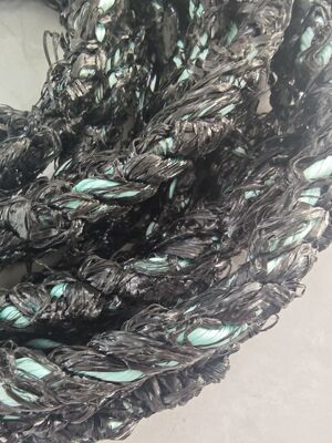 3 สายเชือกปลูกปลาเปลือกโพลีโปรพีเลน ขนาด 16mmx220m สีดํา