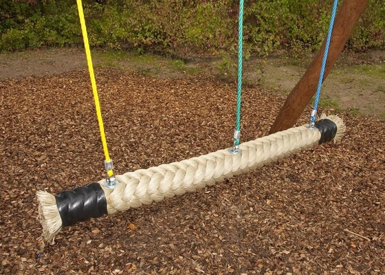 สนามเด็กเล่นสี Hemp สะพานสวิง 150mmx2.5m เชือกโพลีเอสเตอร์สำหรับเด็ก