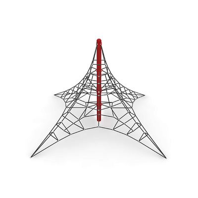 Pyramid Playset Custom Climbing Net 8x8x6m สำหรับอุปกรณ์สนามเด็กเล่น