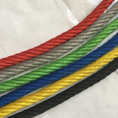 6 Strand Climbing สนามเด็กเล่นอุปกรณ์เชือกรวมเชือก 16mm