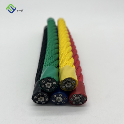 6 * 8 IWRC ลวดเสริมเชือกโพลีเอสเตอร์แกนเหล็กรวมกันสนามเด็กเล่นCord