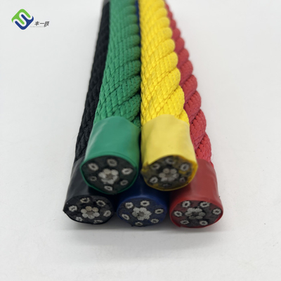 6 * 8 IWRC ลวดเสริมเชือกโพลีเอสเตอร์แกนเหล็กรวมกันสนามเด็กเล่นCord