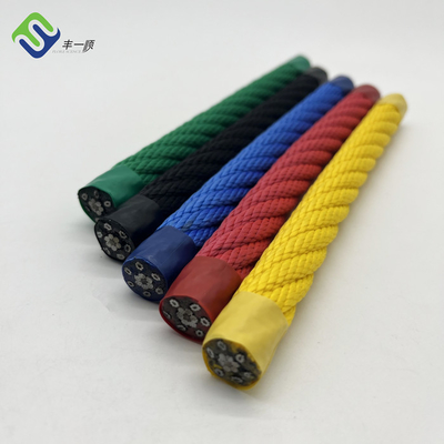 เชือกผสมสนามเด็กเล่นโพลีเอสเตอร์ 6 สีที่กำหนดเอง
