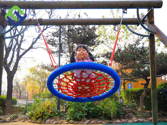 สนามเด็กเล่นทรงกลม Nest Swing Seat 100 ซม. สีดำพร้อมเชือกแขวน