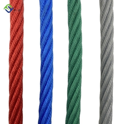 PP 6 Strand สนามเด็กเล่นเชือกผสมกลางแจ้งทนต่อการขัดถู 16mm