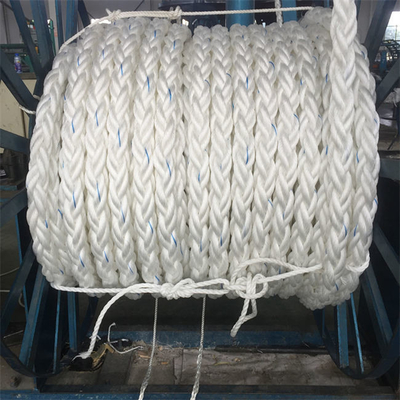 60mm 8 Strand Braid Rope Marine Hawser Yacht Mooring Lines สำหรับ Ship